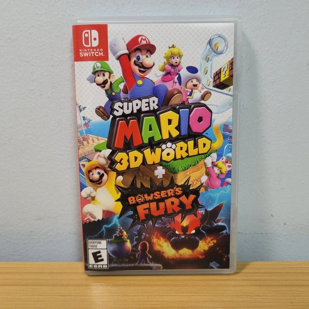 Original Case ONLY Replacement Nintendo Switch Super Mario 3d World Bowsers Fury